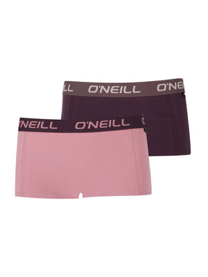 O'Neill Dames boxershorts 2-pack - mauve plum