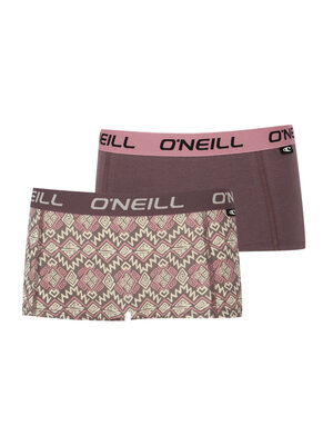 O'Neill Dames boxershorts 2-pack - multi & plain