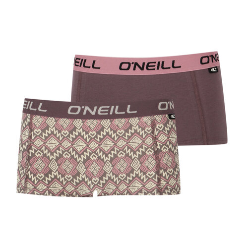 O'Neill Dames boxershorts 2-pack - multi & plain