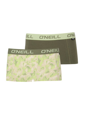 O'Neill Dames boxershorts 2-pack - camo lime