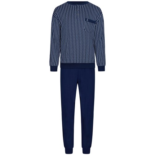 Robson Heren pyjama blauw  - interlock extra warm