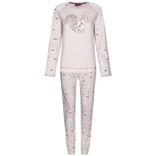 Rebelle by Pastunette Dames pyjama katoen - beige eekhoorn