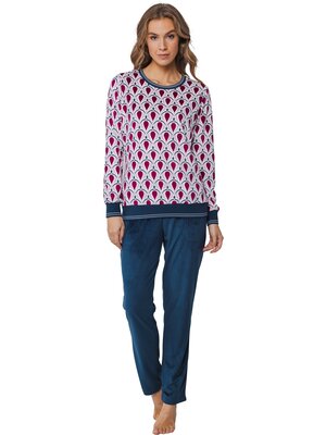 Pastunette Pastunette dames huispak - red blue