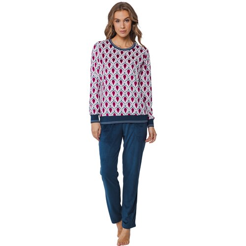 Pastunette Pastunette dames huispak - red blue
