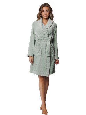 Pastunette Dames ochtendjas - licht groen