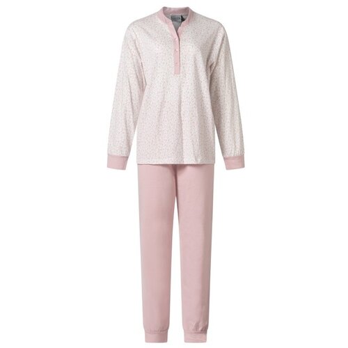 Lunatex Dames pyjama katoen - print roze