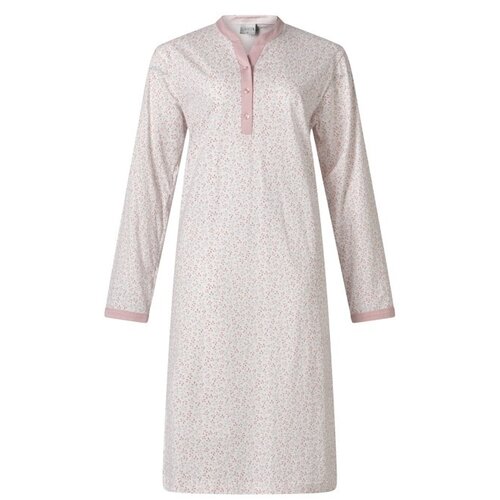 Lunatex Dames nachthemd  katoen - print roze