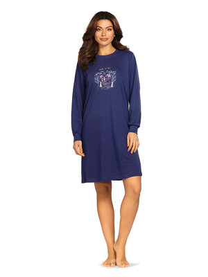 Comtessa Dames nachthemd interlock - navy