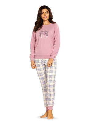 Comtessa Dames pyjama interlock - roze