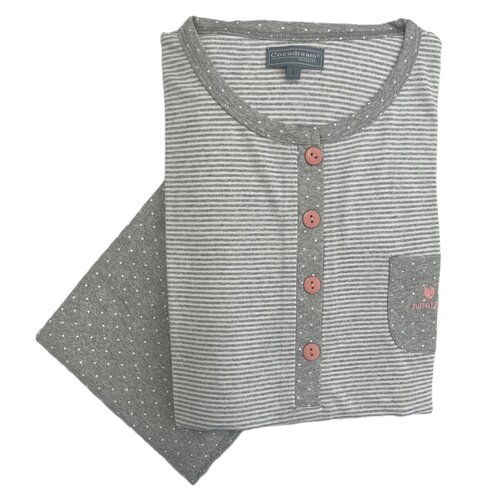 Cocodream Dames pyjama  - grijs