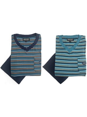 Outfitter Heren pyjama's katoen - voordeelpack
