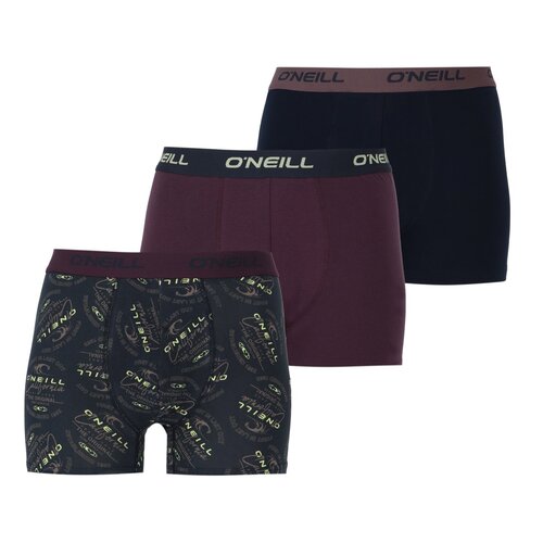 O'Neill Heren Boxershorts 3-pack - multi plum