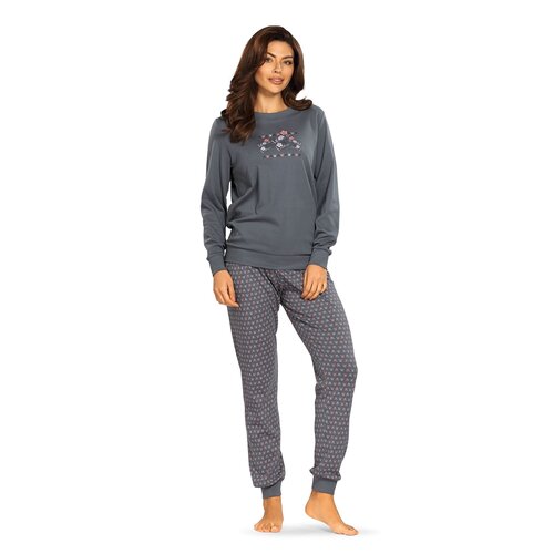 Comtessa Dames pyjama interlock - grijs