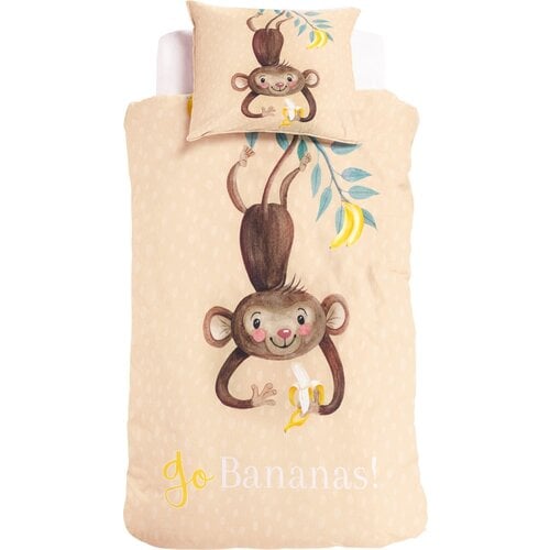 Little Monster Kinder dekbedovertrek - Go Banana's - katoen Little Monster Kinder dekbedovertrek - Go Banana's - katoen