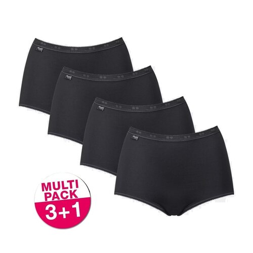 Sloggi Sloggi Basic+ Maxi slips zwart - 4 stuks voordeelpack Sloggi Sloggi Basic+ Maxi slips zwart - 4 stuks voordeelpack