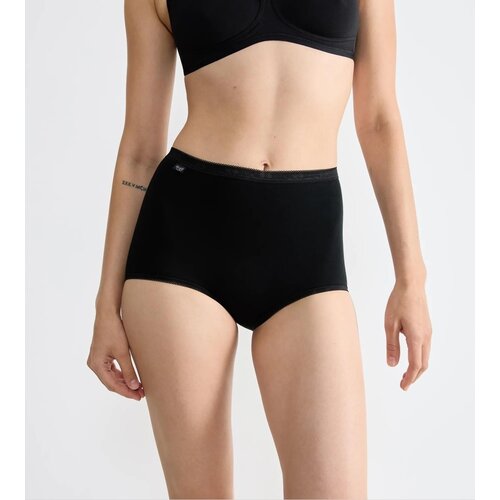 Sloggi Sloggi Basic+ Maxi slips zwart - 4 stuks voordeelpack Sloggi Sloggi Basic+ Maxi slips zwart - 4 stuks voordeelpack