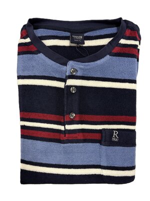 Robson Badstof heren pyjama - multicolor blauw