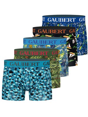 Gaubert Heren boxershorts katoen - 5-pack multiprint