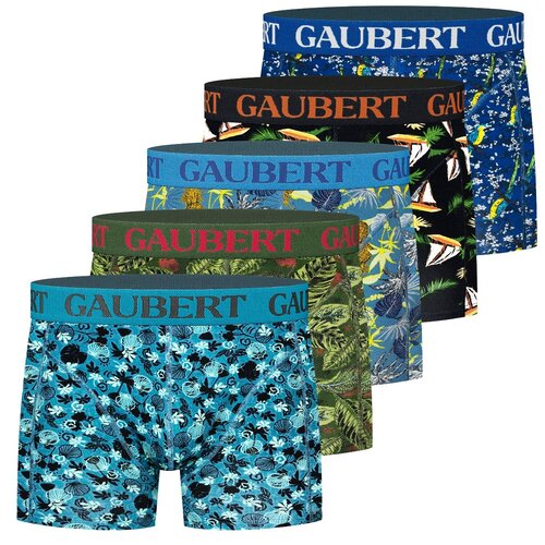 Gaubert Heren boxershorts katoen - 5-pack multiprint