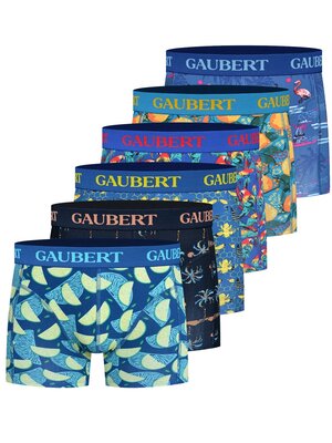 Gaubert Bamboe heren boxershorts - 6-pack multiprint