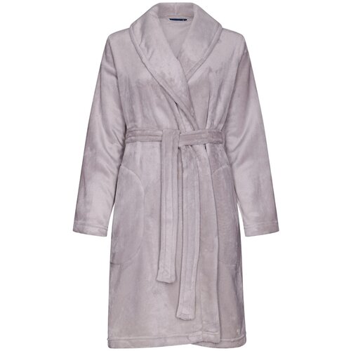 Pastunette Dames badjas flannel fleece - licht zalm Pastunette Dames badjas flannel fleece - licht zalm