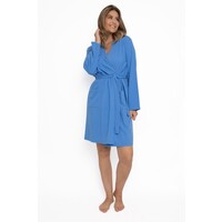 Dames ochtendjas - blauw