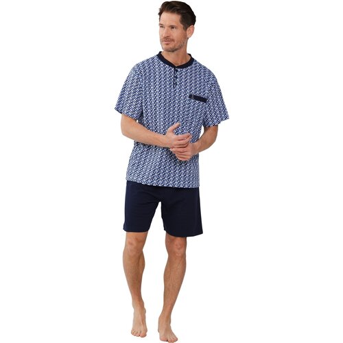 Robson Heren shortama - graphic blauw