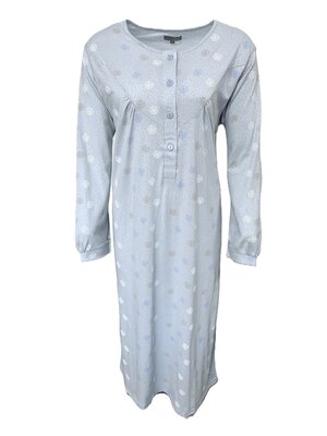 Cocodream Klassieke lange mouw nachthemd dames - lang model