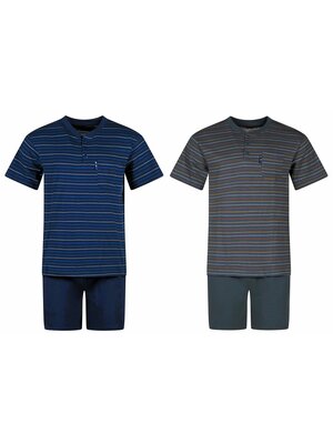 Outfitter Heren shortama's katoen gestreept - duo voordeelpack