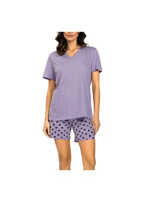 Comtessa Dames shortama katoen - lila