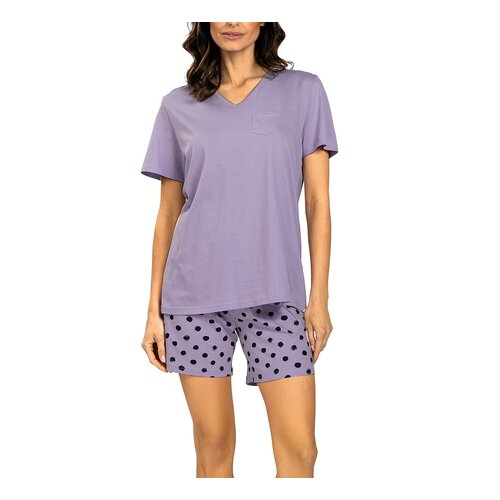 Comtessa Dames shortama katoen - lila Comtessa Dames shortama katoen - lila