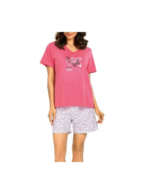 Comtessa Dames shortama katoen - pink