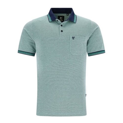 Hajo Heren poloshirt piqué - groen