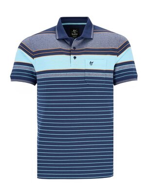 Hajo Heren poloshirt -  premium kwaliteit - gestreept
