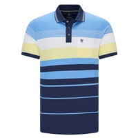 Heren poloshirt -  premium kwaliteit- gestreept