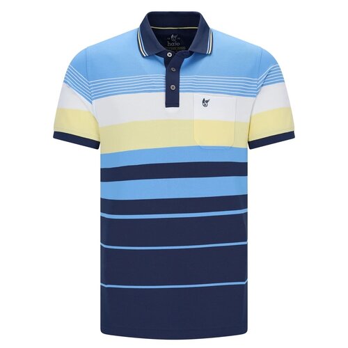 Hajo Heren poloshirt -  premium kwaliteit- gestreept