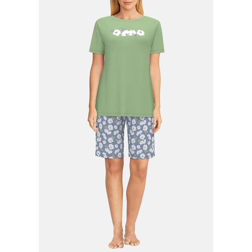 Götzburg Dames shortama - flower - groen Götzburg Dames shortama - flower - groen