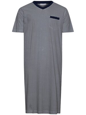 Pastunette Heren nachthemd korte mouw - blauw