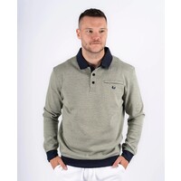 Heren polotrui sweat - groen
