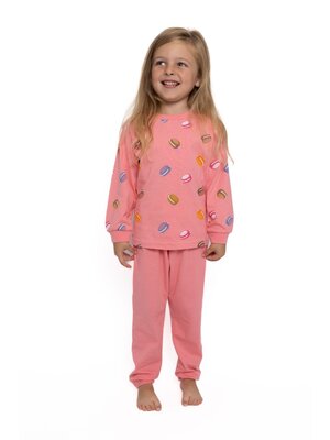 Cocodream Meisjes pyjama katoen macarons - roze