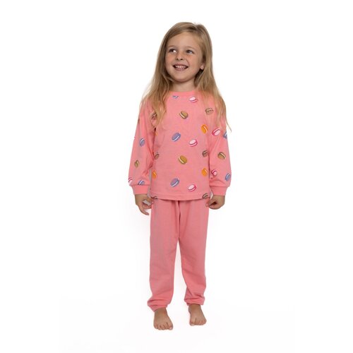 Cocodream Meisjes pyjama katoen macarons - roze
