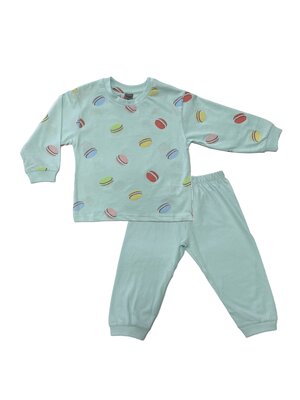Cocodream Meisjes pyjama katoen macarons - mintgroen