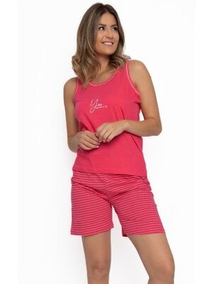 Cocodream Dames shortama mouwloos - rouge rood