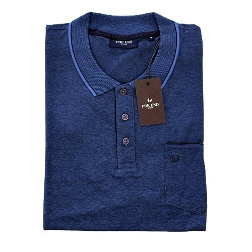 Pre End Heren poloshirt regular fit - Star Blue  gemêleerd