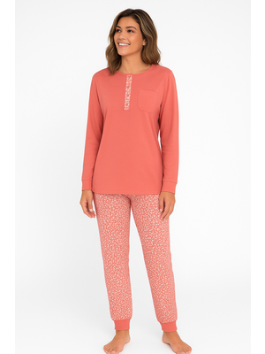 Cocodream Dames pyjama katoen - peach