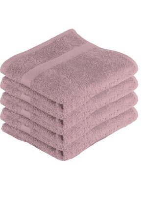 Tiseco Home Studio Handdoeken - set van 4 - mauve