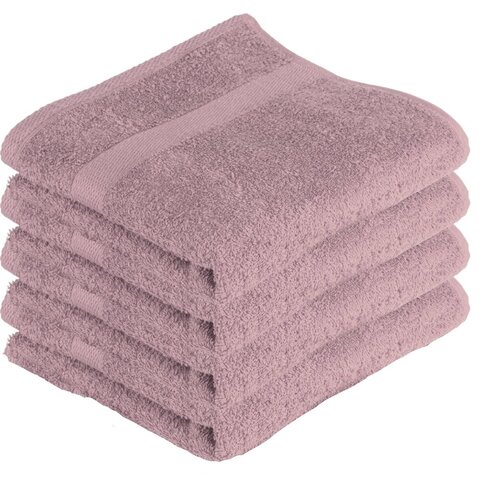 Tiseco Home Studio Handdoeken - set van 4 - mauve