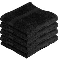 Handdoeken - set van 4 - zwart