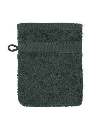 Tiseco Home Studio Washandjes - set van 4 - donkergroen