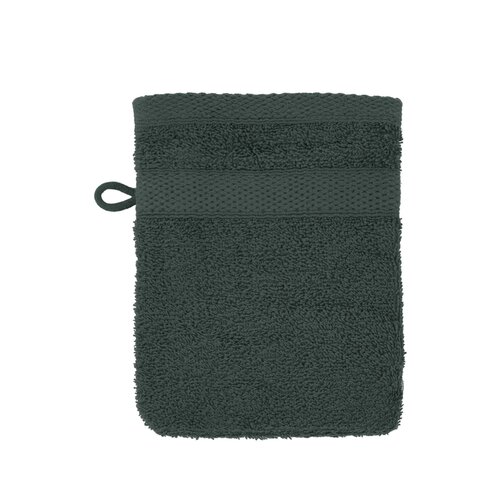 Tiseco Home Studio Washandjes - set van 4 - donkergroen